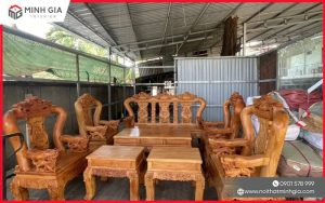 nội thất gỗ gõ đỏ nam phi